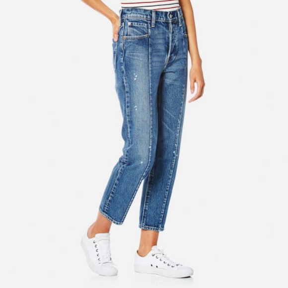 levi's altered straight jeans